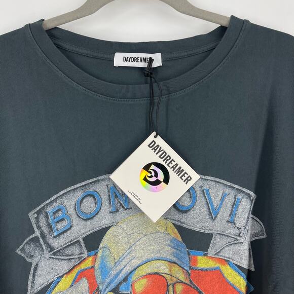 Daydreamer Bon Jovi 1989 Tour Tee in Vintage Black Size 3X NWT - Picture 3 of 7